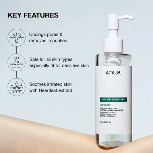 Anua - Heartleaf Pore Control Cleansing Oil Mild (200 ML)