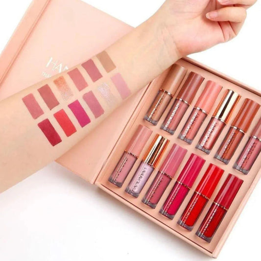 Handaiyan 12 Pcs Matte Lip Gloss Set