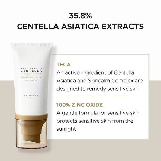 Centella Skin 1004 Madagascar Air-Fit Sunscreen Light SPF30
