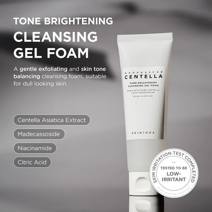 Skin 1004 Madagascar Centella Tone Brightening Cleansing Gel Foam