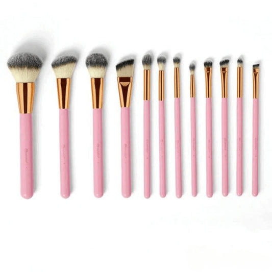BH Cosmetics Pink Studded Elegance 12 Piece Brush Set